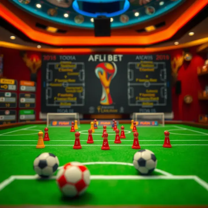 Tactical board displaying strategic football formations and betting analysis