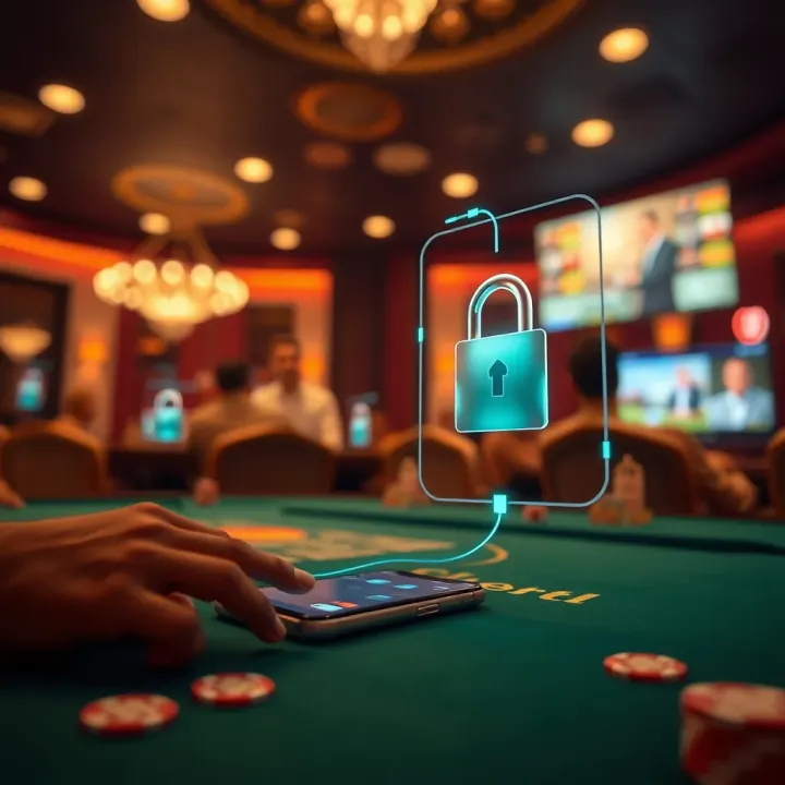 Secure mobile connection symbolizing safe download and installation of Adibet APK