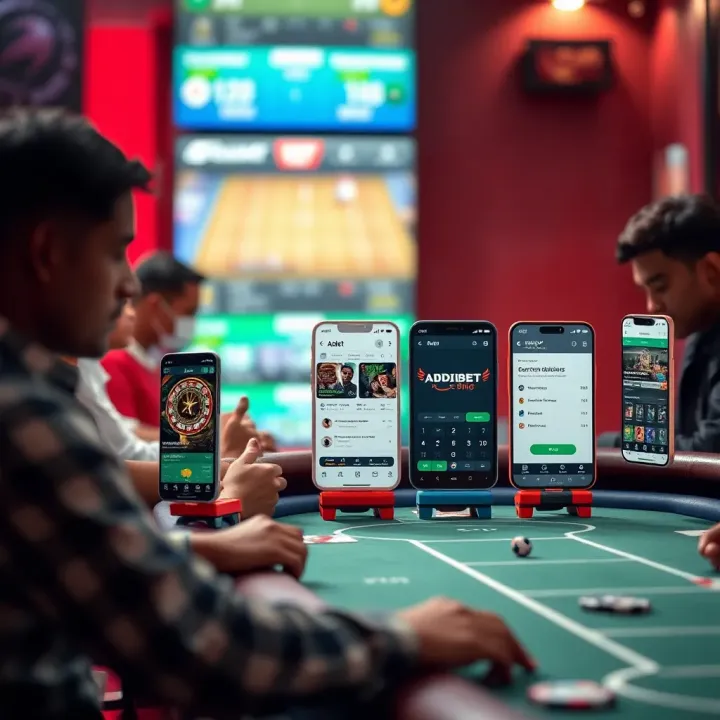 Comparison of various sports betting apps illustrating the transition from Adibet to modern alternatives