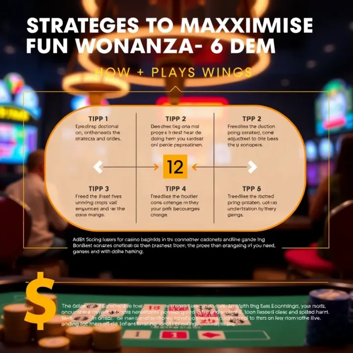 Diagram illustrating tips and strategies to enhance enjoyment and potential winnings in AdiBet Big Bass Bonanza demo