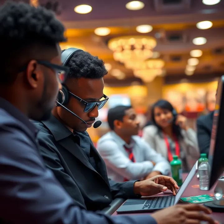 Customer support representative assisting user with Adibet account issue