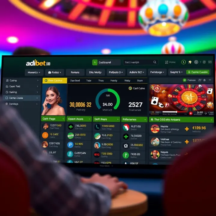 Dashboard showing digital finance features of Adibet platform in Nigeria