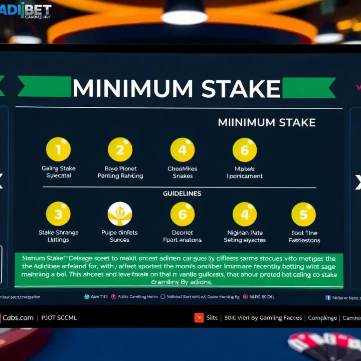 Adibet Minimum Stake Explained for Nigerian Bettors
