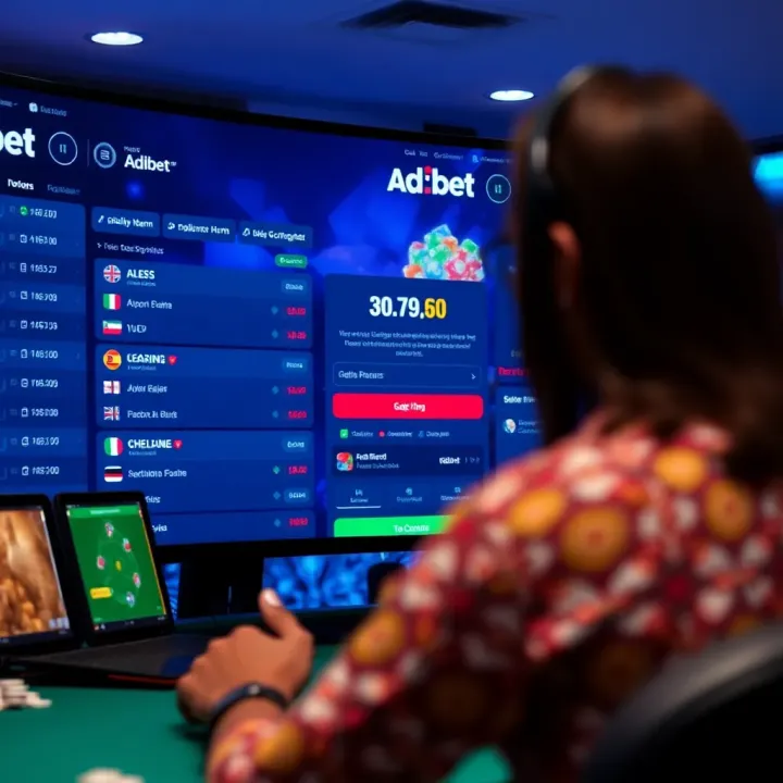 Dashboard displaying betting options and account features after successful login
