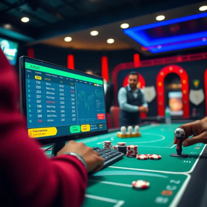 Detailed analysis of football statistics and betting insights on a digital screen