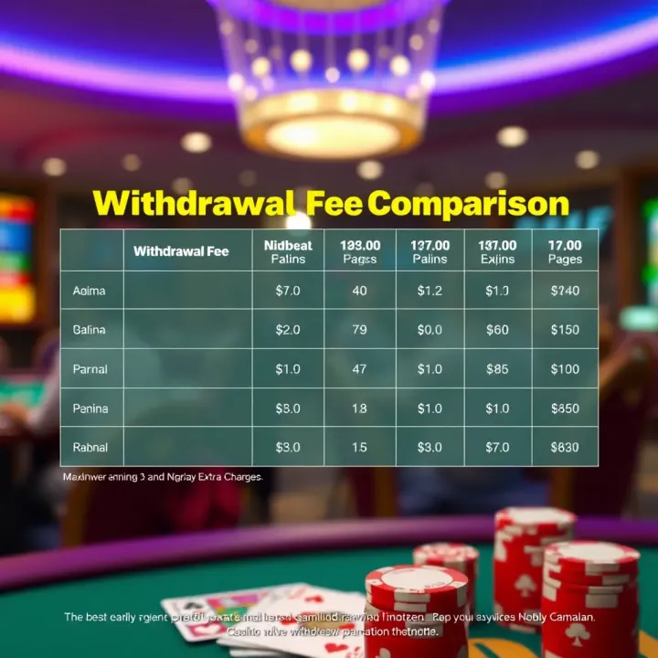 Comparison chart showing withdrawal costs across different Nigerian payment platforms