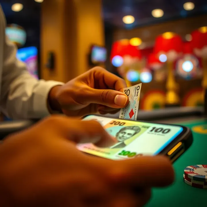 Secure digital payment transaction on a smartphone showing Nigerian currency