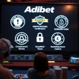 Secure online platform interface displaying trusted certification badges and encrypted connection symbols