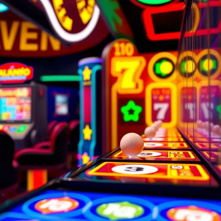 Close-up view of Adibet Plinko game interface showing vibrant pegs and bouncing ball path