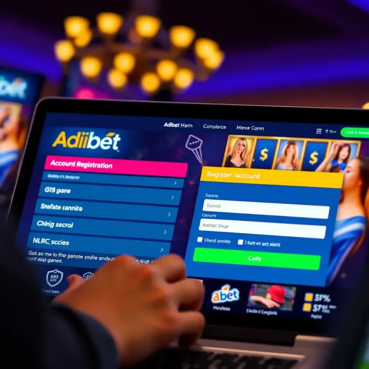 User registering an account on Adibet Shop website with secure interface