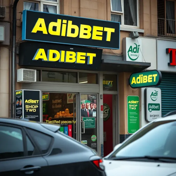 Exterior view of Adibet Shop Two showcasing its inviting retail storefront and signage in a Nigerian neighborhood