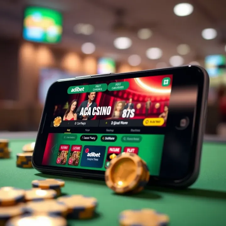 Digital casino game on a smartphone screen highlighting interactive betting options