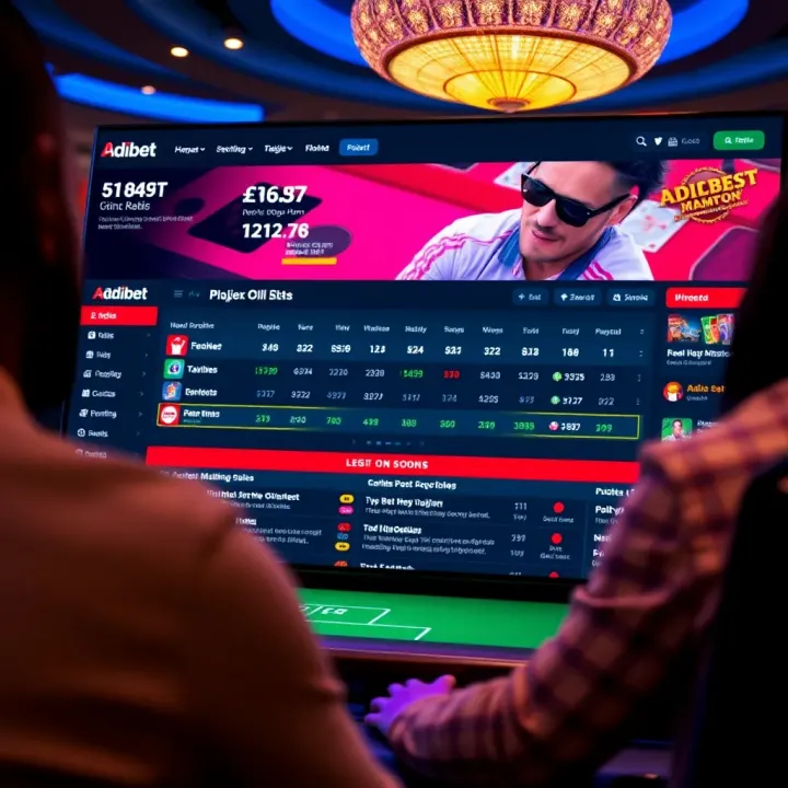 User-friendly digital dashboard showcasing betting options and smooth navigation features