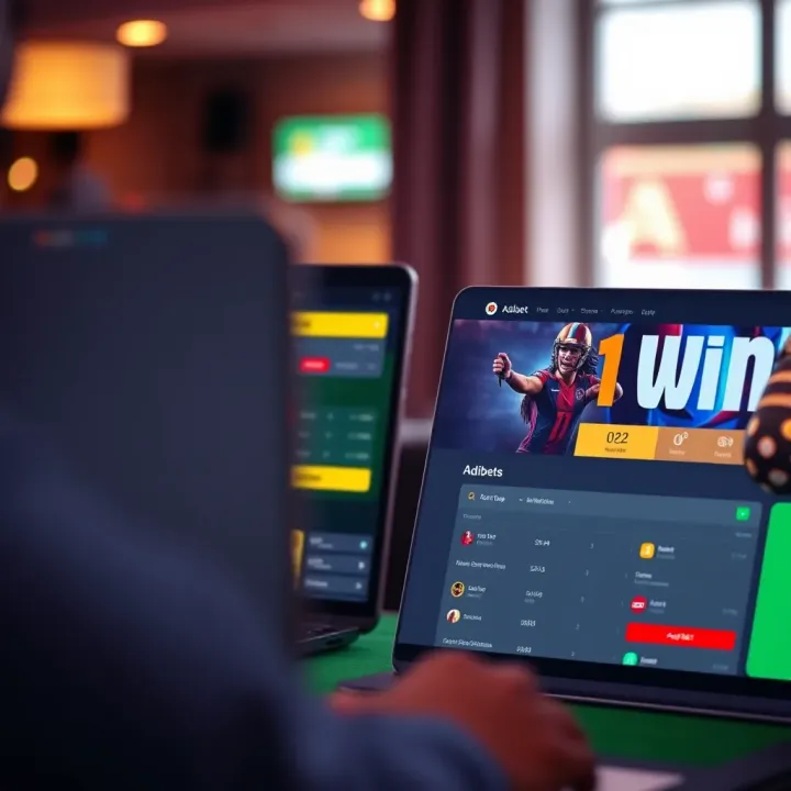 User interface comparison of two popular Nigerian online betting platforms showcasing sports markets and live betting options