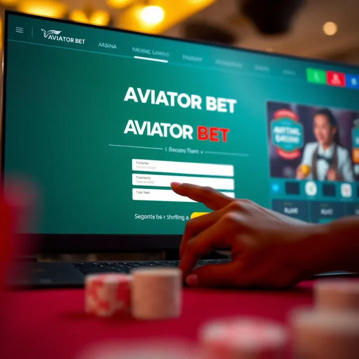 User entering login details on Aviator Bet platform interface