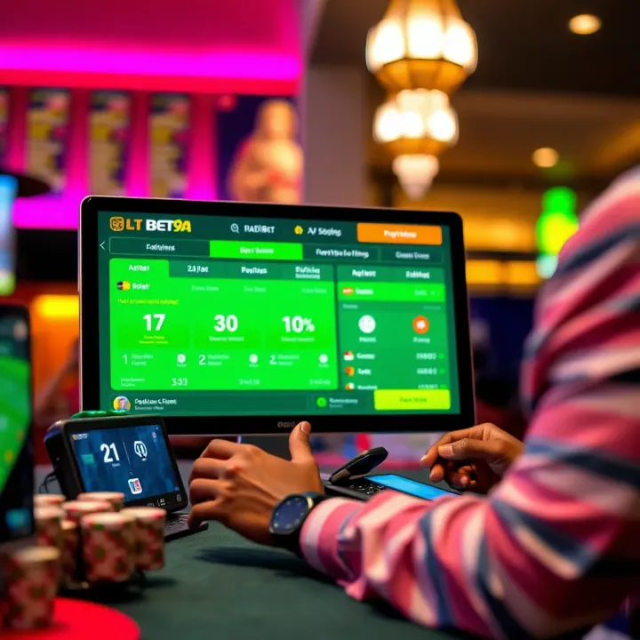Betting interface highlighting smooth transactions and user navigation on Bet9ja