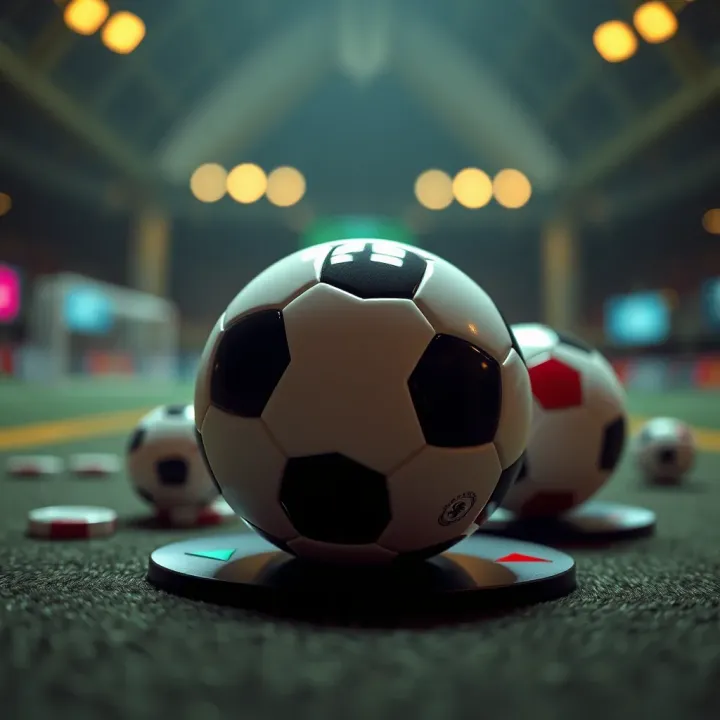 Secure payment methods icons alongside football symbols representing safe betting transactions