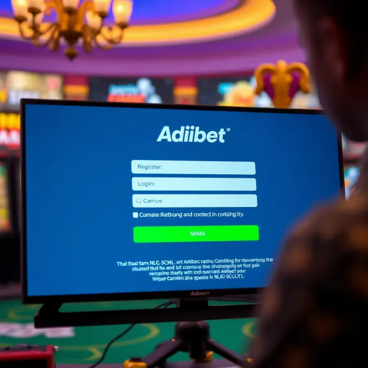 User interface displaying registration form on Adibet Lite platform