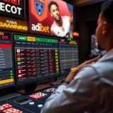 Dashboard displaying live sports scores and betting options on a digital platform