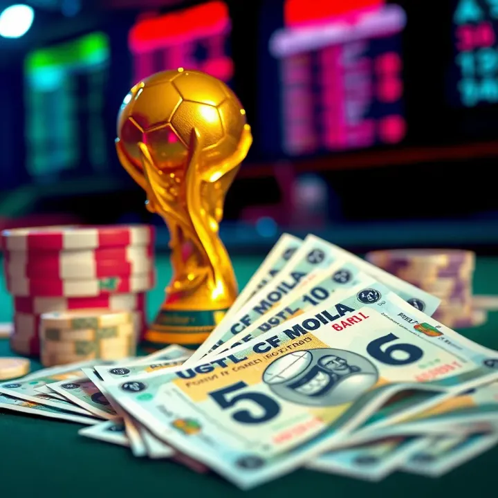 Nigerian currency notes alongside strategic betting tips for football enthusiasts