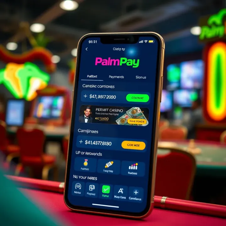 PalmPay mobile app interface displaying payment options and rewards in Nigerian fintech environment