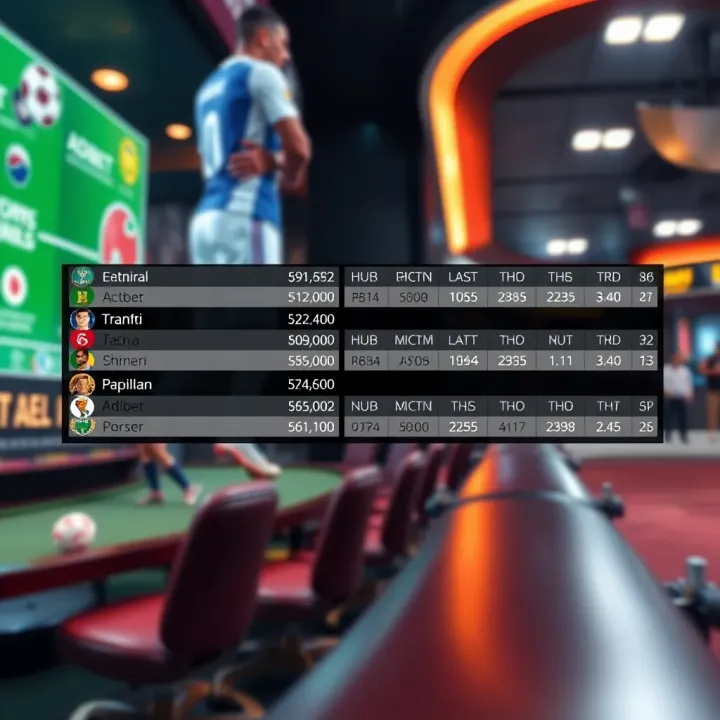 Graphic showing different sports scorelines with betting odds highlighted